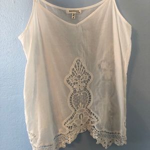 White lace tank - brand new